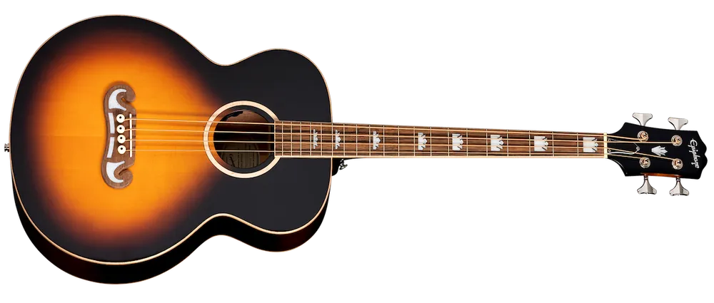 Snabb leverans Epiphone El Capitan J200 Studio Bass Fishman Sonitone Agd Vtge Sbst Gloss