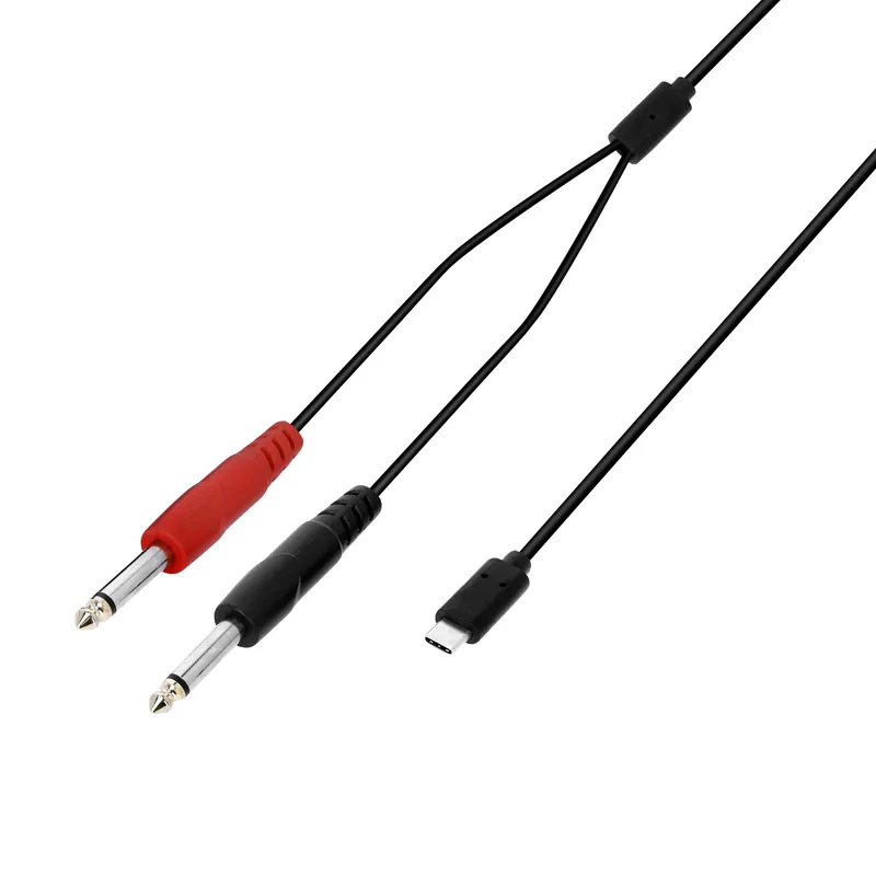 Outlet Adam Hall Cables K3YPPUSBC0150 – USB-C Y-cable 2 x jack TS male x USB-C 1.5 m