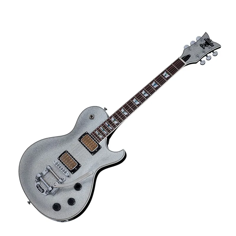 Köp nu Schecter Solo 6B Silver Sparkle SS
