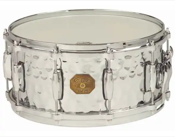 Kampanjpris Gretsch Drums 13 x 6 Snare Drum 6Lug Hammered Chrome Over Brass
