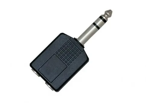 Sänkt pris AMP A11 - Stereoadapter med 2st 6,3mm telehonor och 1st hane