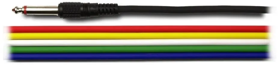 Lägg i varukorgen AMP CPMS-2 - 60cm patchkablar färgkodade tele/tele i 6-pack