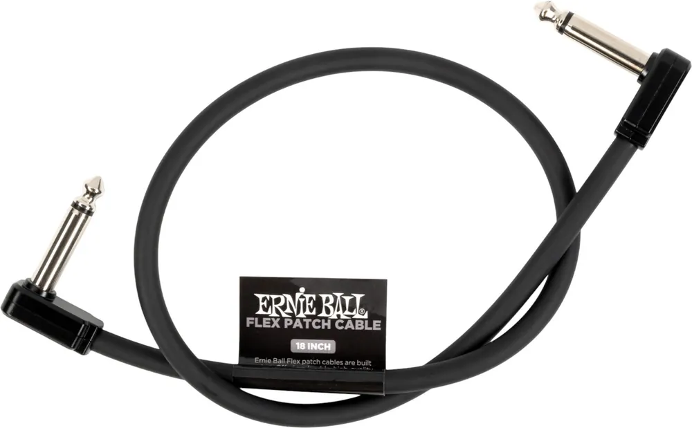 Ernie Ball 6441 Flex Patchkabel Svart 45cm Populär